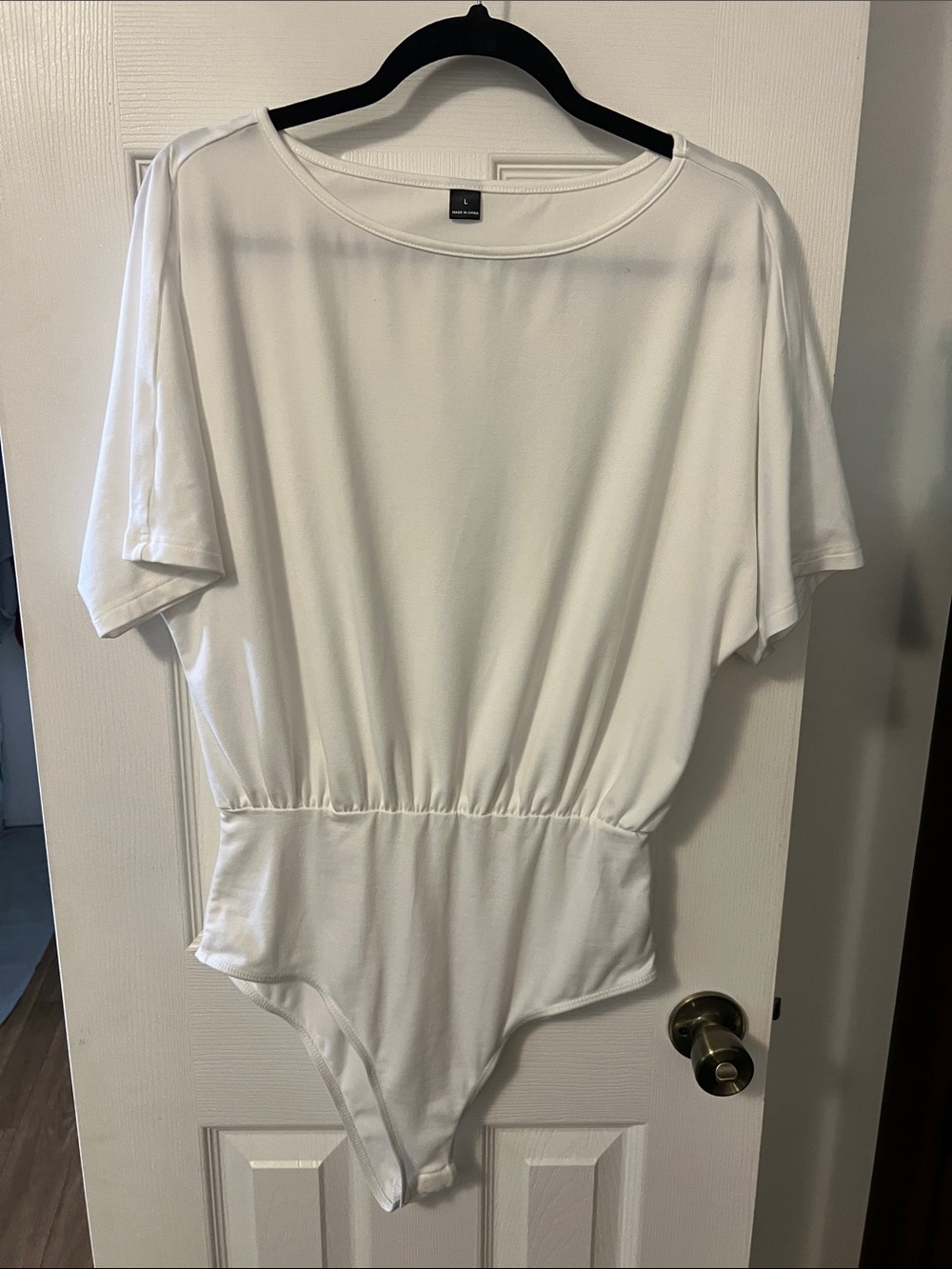 Classic White Women's Bodysuit Top